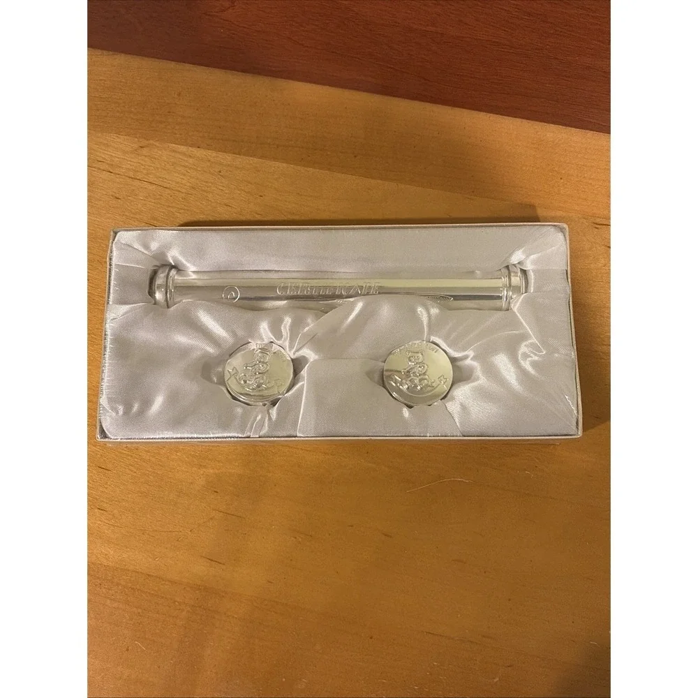 Baby Silver Plated Birth Certificate Tooth Hair Box New In Box